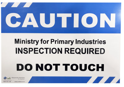 Caution Signage: MPI Inspection Required