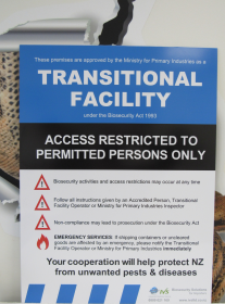 Transitional Facility Signs