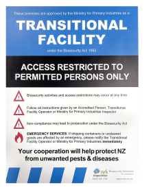 Transitional Facility Signs