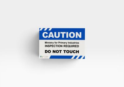 Caution Signage: MPI Inspection Required